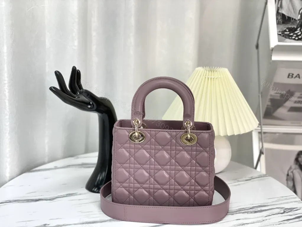 View 7 of Chic Quilted Mini Satchel with Gold Charms - All-Day Versatility