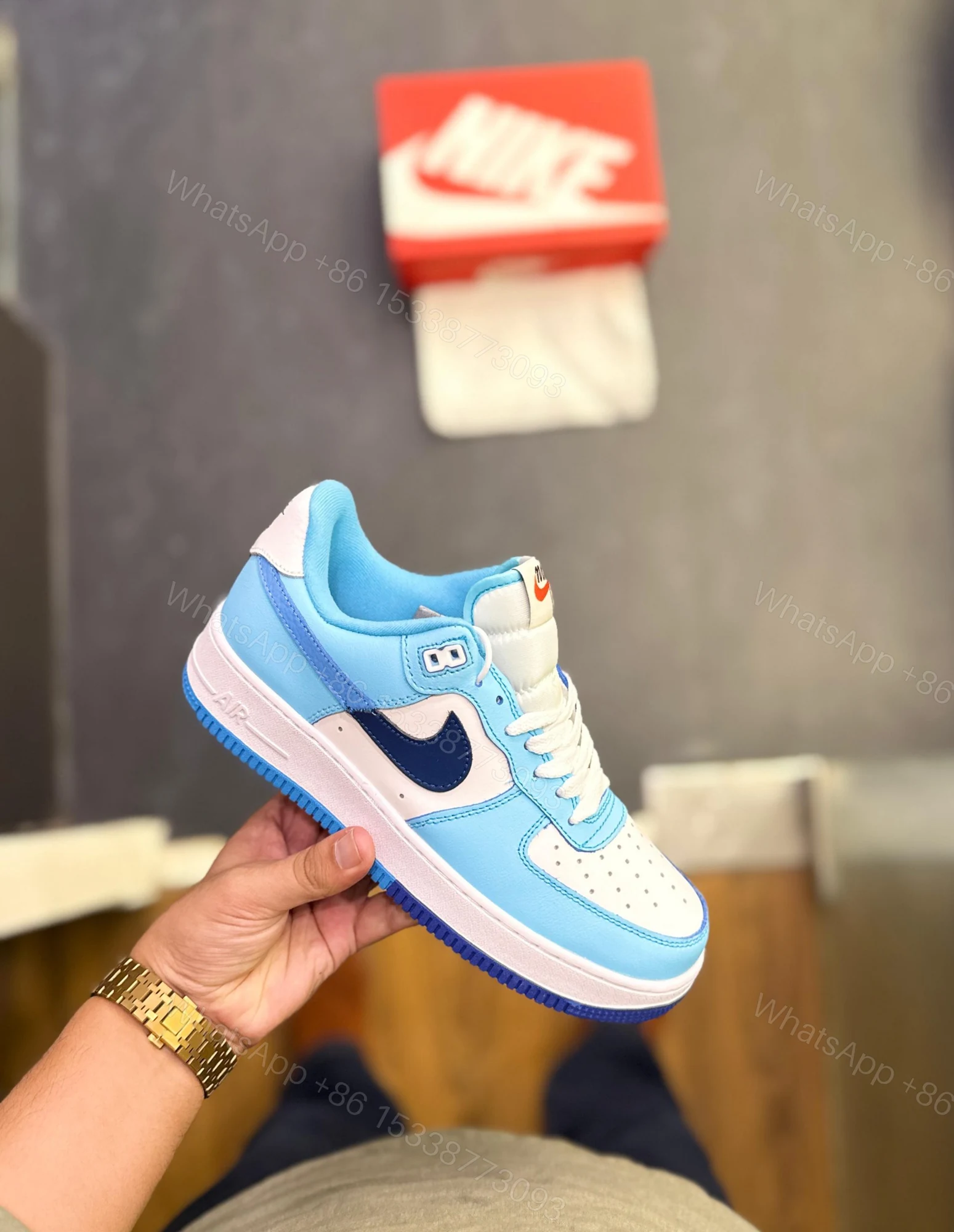 View 3 of FIRST COPY NIKE AIRFORCE SPLIT UNC FOR MEN