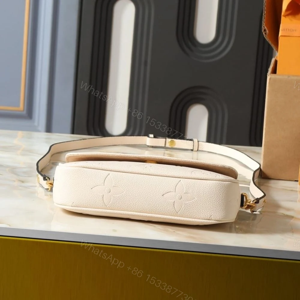 View 5 of Louis Vuitton Wallet On Chain Ivy Monogram Empreinte Cream 23Cm M82210