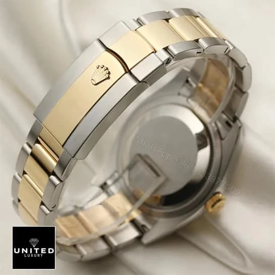 View 9 of Rolex Datejust Yellow Gold Black Dial 116203 Oyster Replica