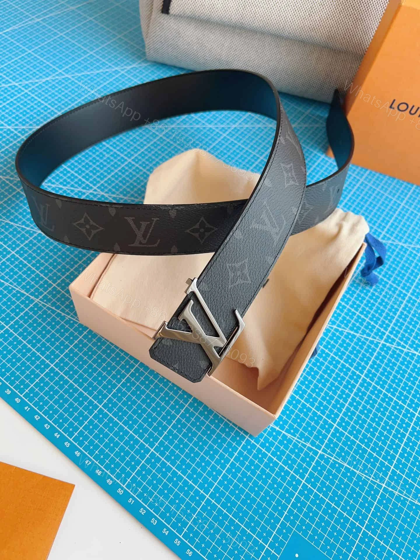 View 2 of LOUIS VUITTON INITIALES 40MM REVERSIBLE BELT – B188