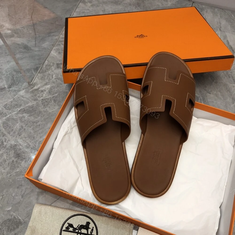 View 7 of Hermes Izmir Sandal Brown H221826ZHA3415