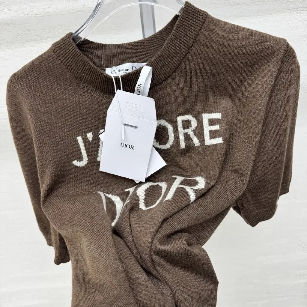 View 4 of Dark Knit — Premium Cotton Blend, Casual Luxe, Logo Accent Top