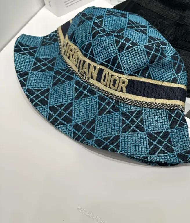 View 2 of Patterned Icon Bucket Hat: Premium Dior-Inspired Luxury Cap