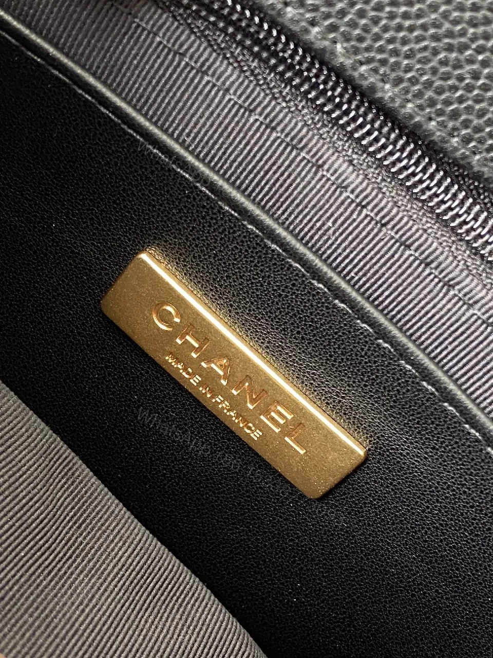 View 2 of Black Leather Quilted Crossbody Bag: Gold Hardware, Structured Style