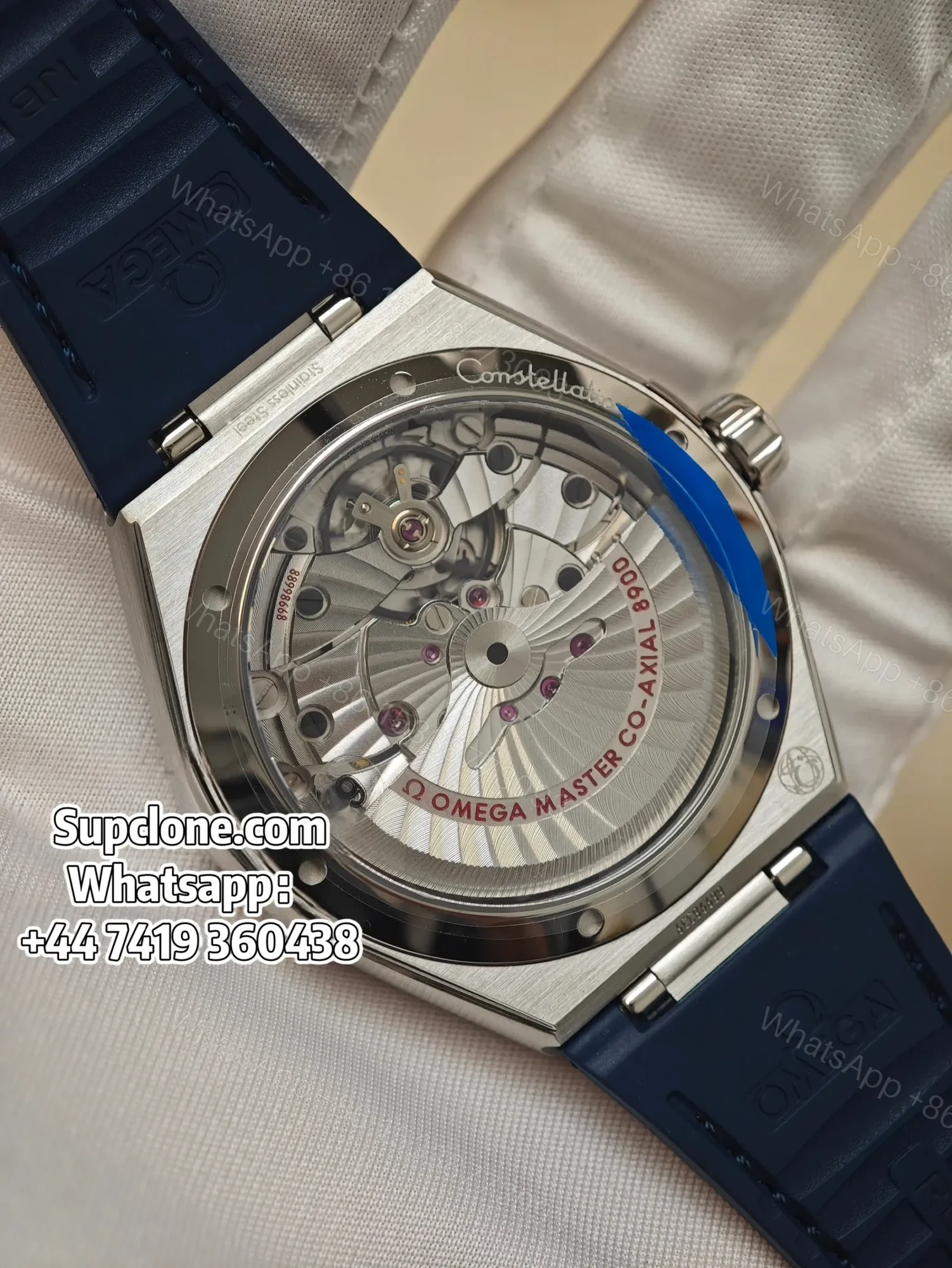 View 7 of Omega Super Clone Constellation 131.33.41.21.04.001 41mm Blue Bezel