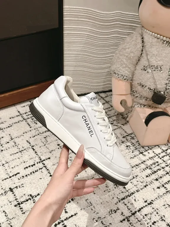View 9 of White Luxe CHANEL-Inspired High-Tops - Premium Comfort Sneakers