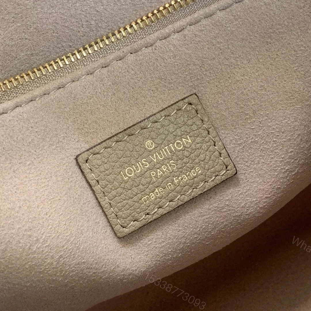 View 9 of Louis Vuitton LV Onthego Woman’s Grey Cowhide Leather Handbags 25cm