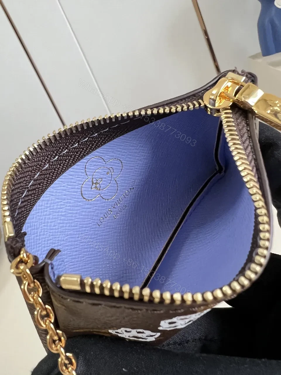 View 5 of Colorful Monogram Card Wallet: Compact Luxury with Playful Art