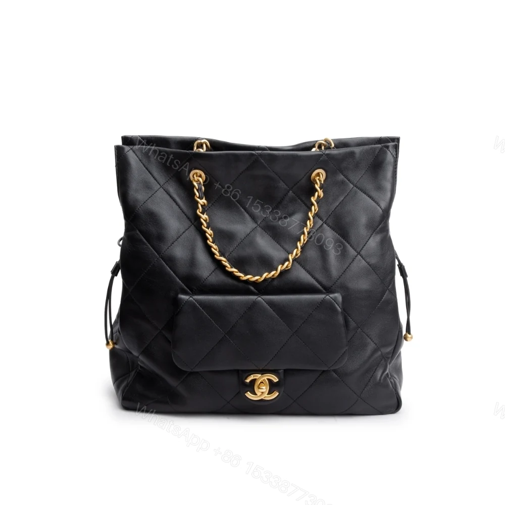 Chanel 25C Shopping Bag Black 33Cm — view 1