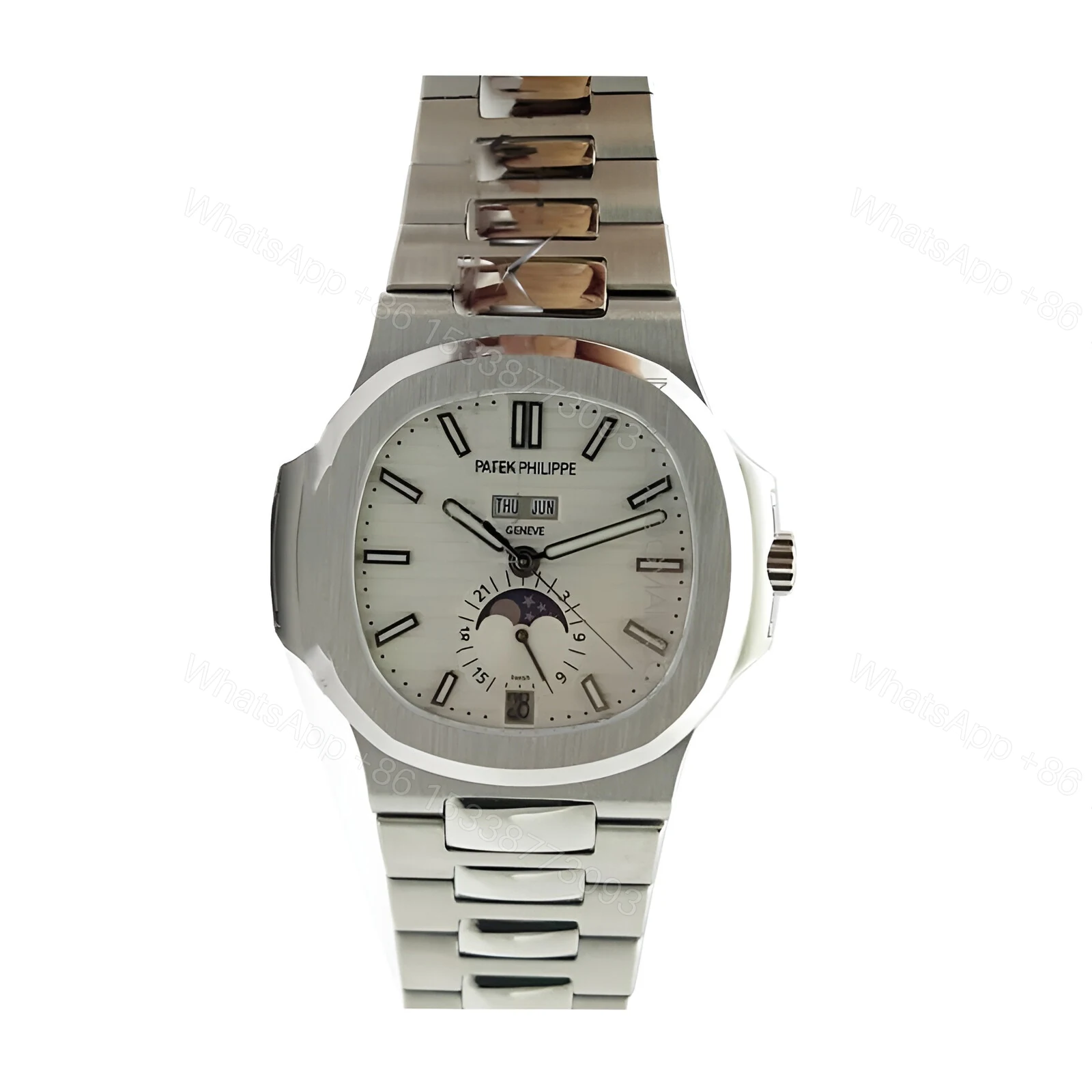 Patek Philippe Nautilus White Dial Replica — view 1