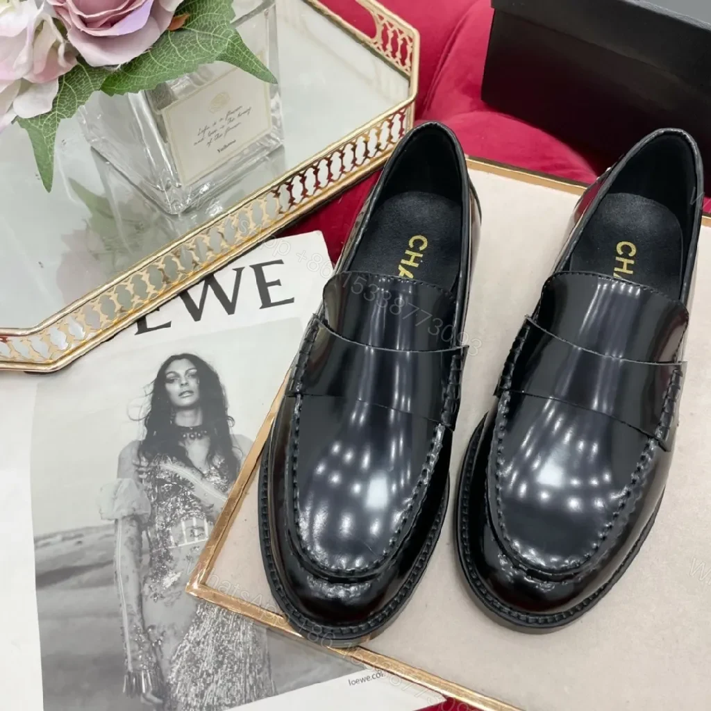 View 2 of Black Patent Loafer + Patent Leather + Sleek + All-Day Comfort + Loafers