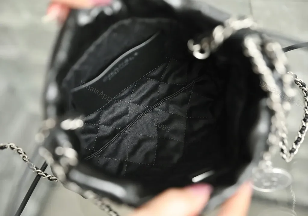 View 8 of Quilted Leather Shoulder Bag - Modern CHANEL-Inspired Luxury