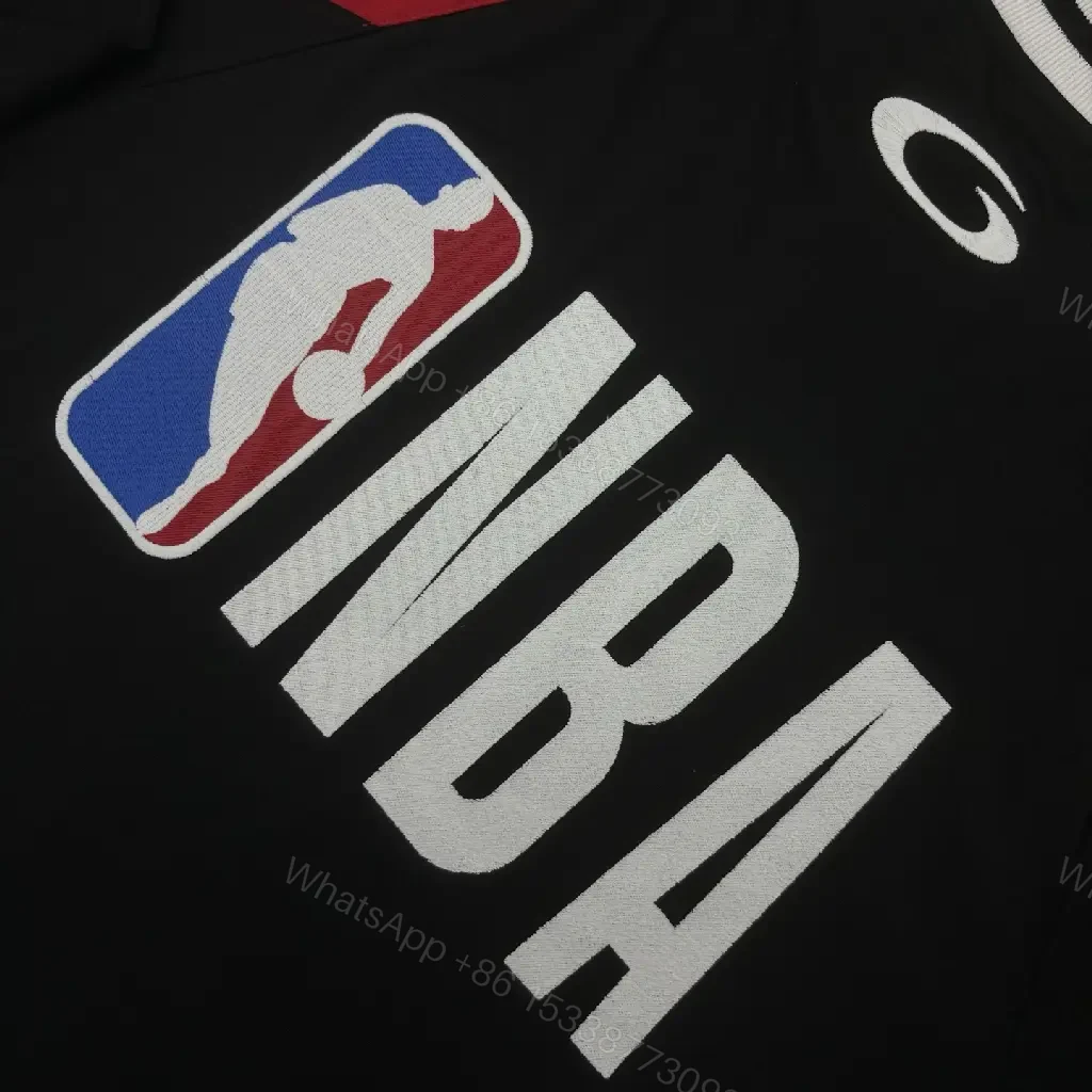View 4 of Black Jersey + Premium Knit + Street Luxe + Bold BALENCIAGA-style Graphic + Jersey Top
