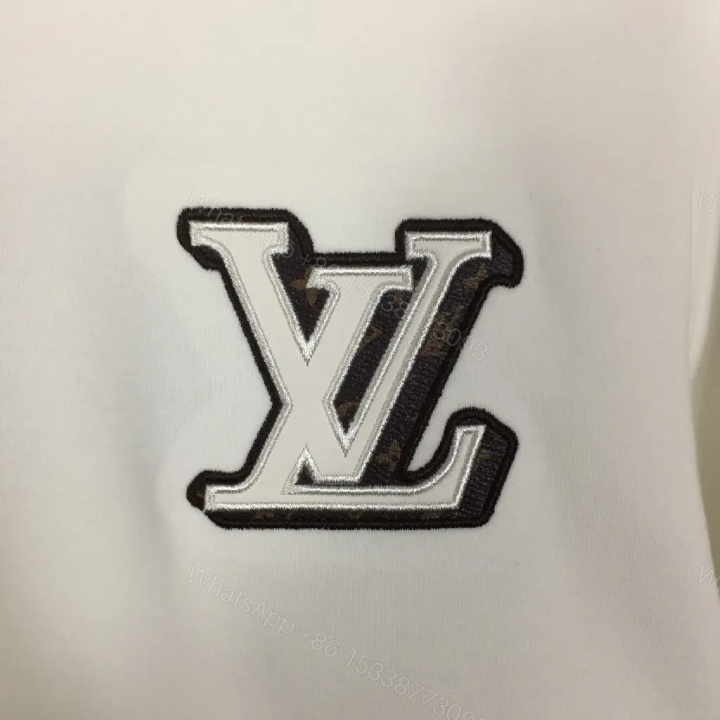 View 6 of Monochrome Cotton Crewneck Sweatshirt with Subtle Crest