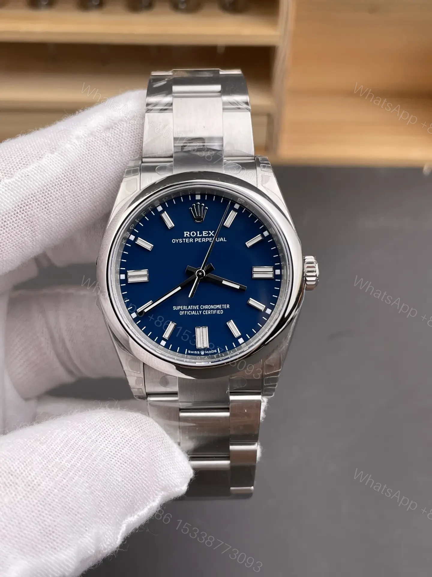 Rolex Oyster Perpetual 36 126000 Blue Dial Watch 126000-003 — view 1