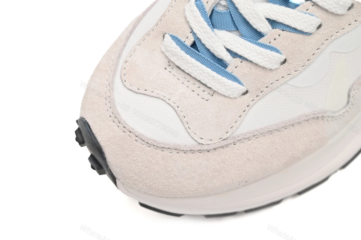 View 9 of Sacai x Nike VaporWaffle Sesame and Beige Haze Blue DD1875-112