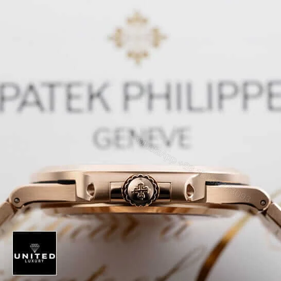 View 7 of Patek Philippe Nautilus Rose Black Dial Replica