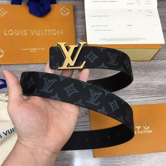 View 10 of LOUIS VUITTON INITIALES 40MM REVERSIBLE MONOGRAM CANVAS BELT – B112