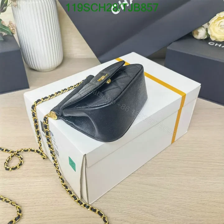 View 5 of Chanel Micro Bag in Genuine Leather with Black Design M78901