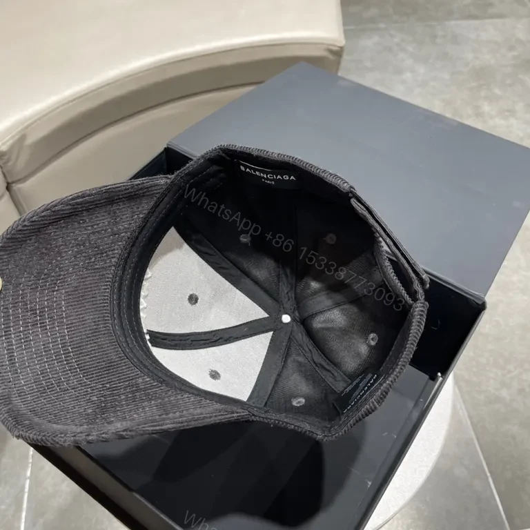 View 9 of Balenciaga-Inspired Logo Cap â€“ Subtle Luxury Everyday Cap