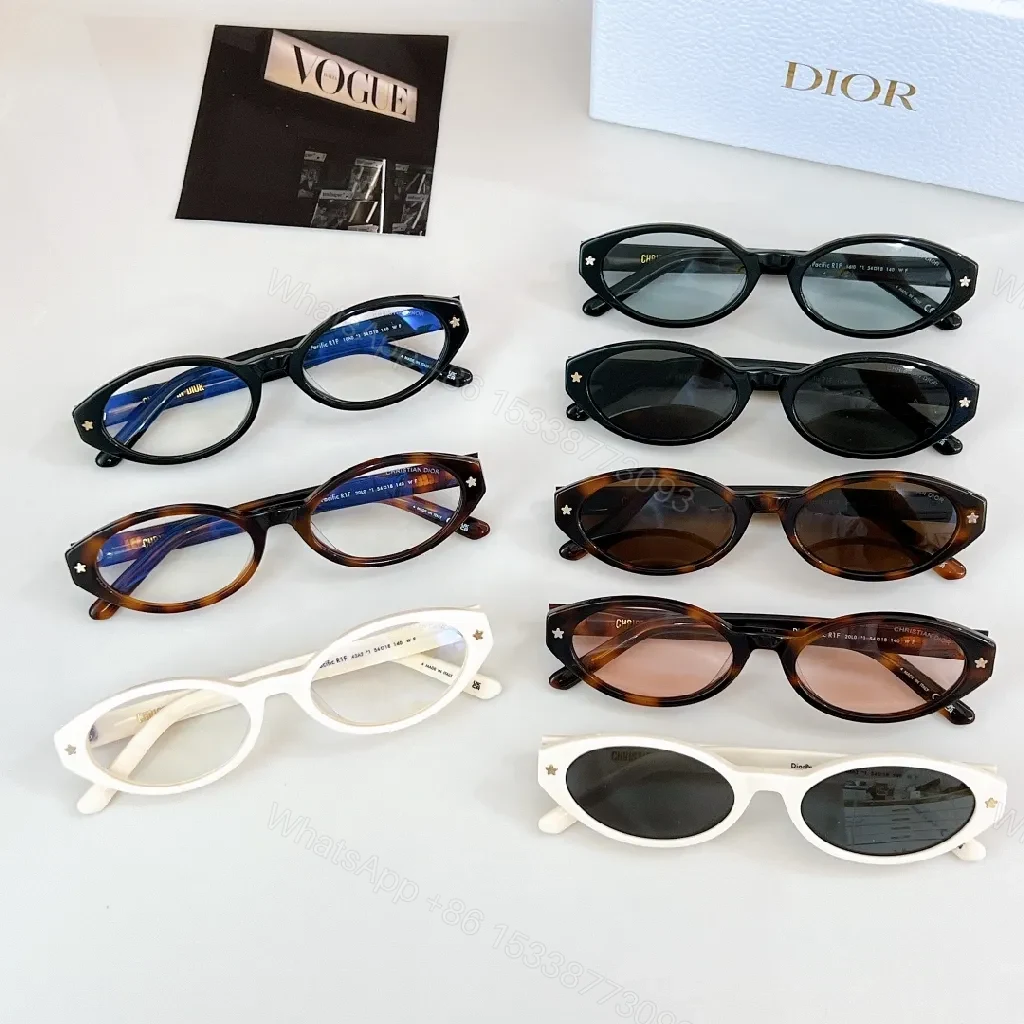 View 8 of Chic Round Sunglasses, Black Acetate, Signature Detailing, UV400 Protection, Sunglasses