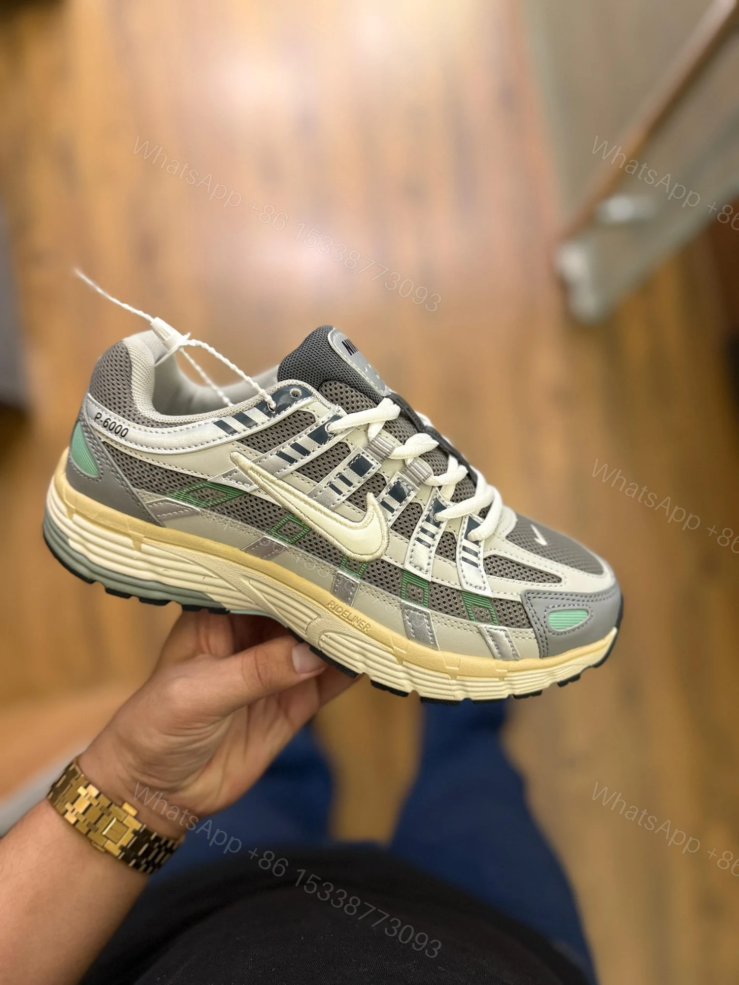 View 8 of FIRST COPY NIKE P-6000 TRAINER FLAT PEWTER FOR MEN