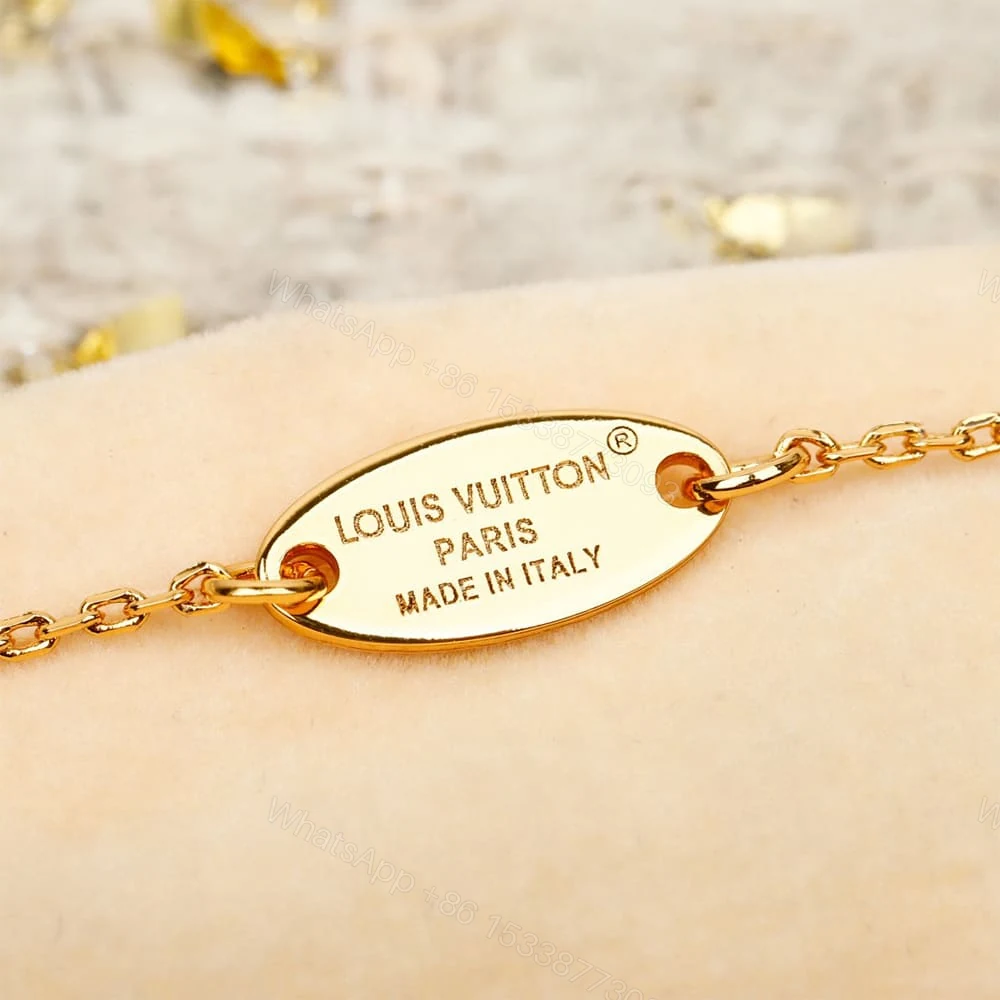View 4 of LV Flowergram Strass Necklace