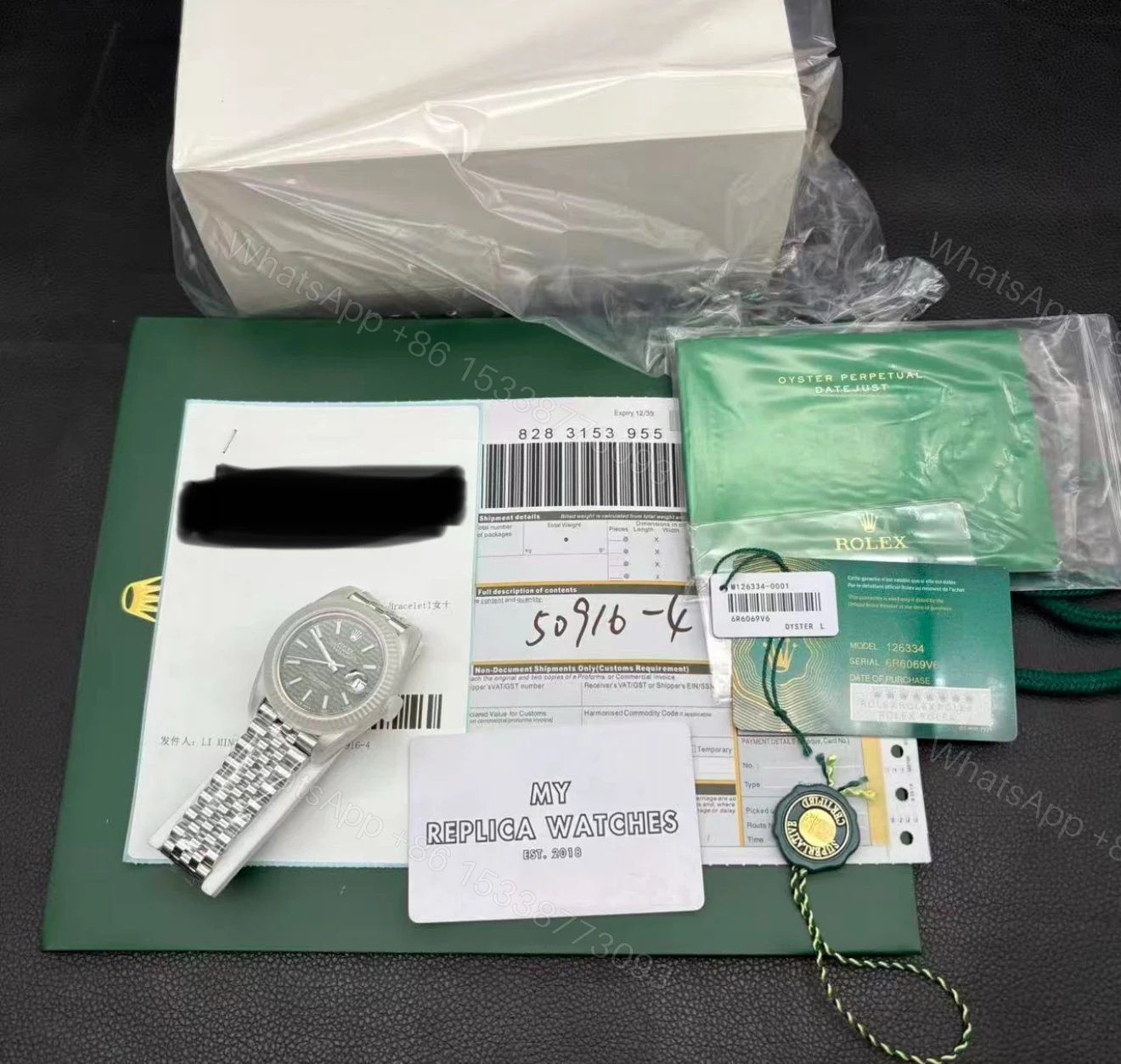 View 11 of Rolex Datejust M126334 Mint Green Watch