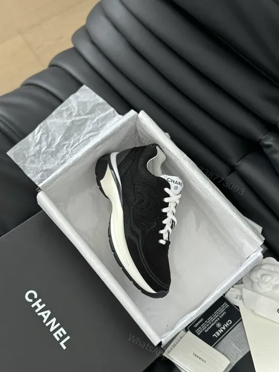 View 5 of Chanel-Inspired Comfort High-Tops: Luxe Minimal Sneakers