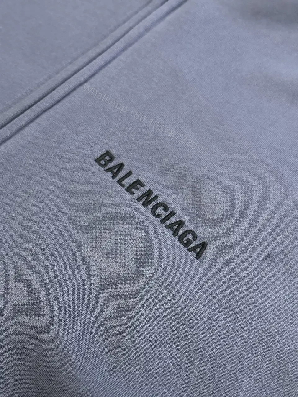 View 7 of Slate Cotton-Blend Zip Hoodie with Textured Pockets
