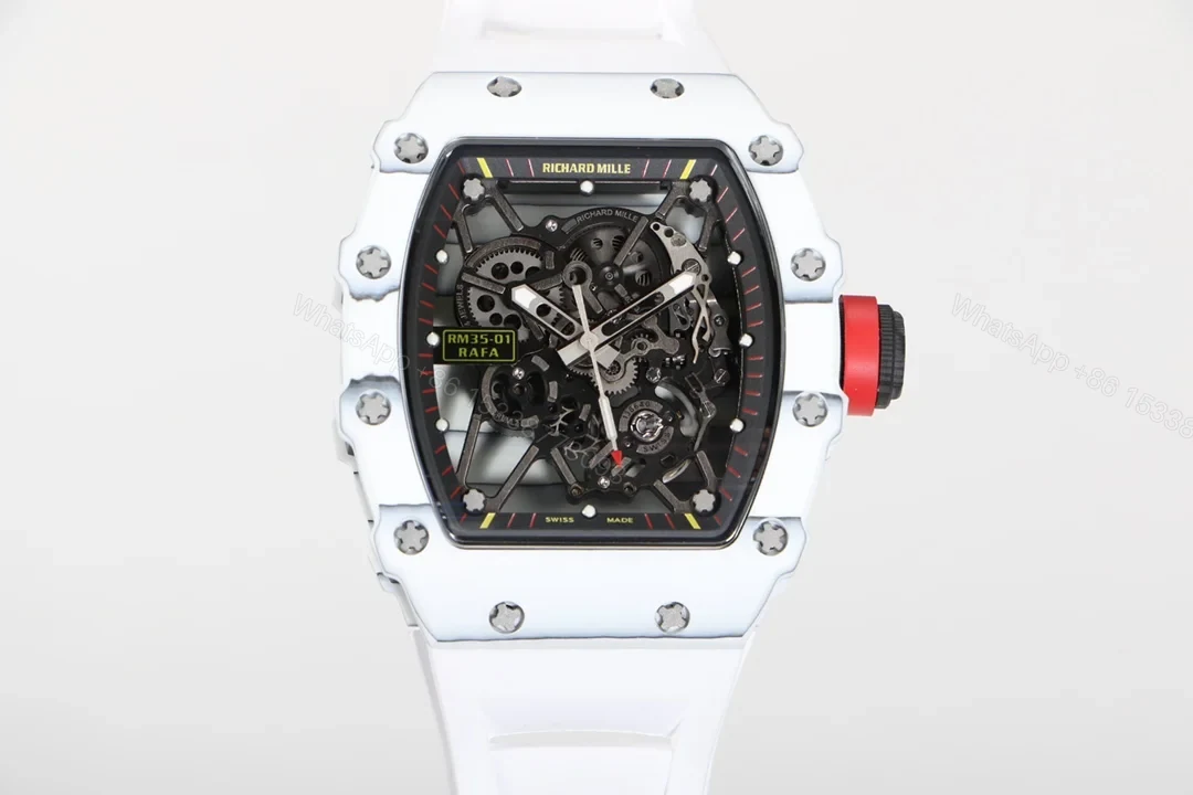 Richard Mille RM35-01 White NTPT Carbon Fiber RMUL3 Men’s Watch RM35-01-WHITE-NTPT-RM3 — view 1