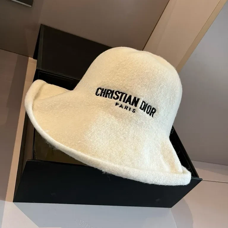 View 6 of Soft Wool Bucket Hat â€” Dior Paris Logo, Minimal Luxury