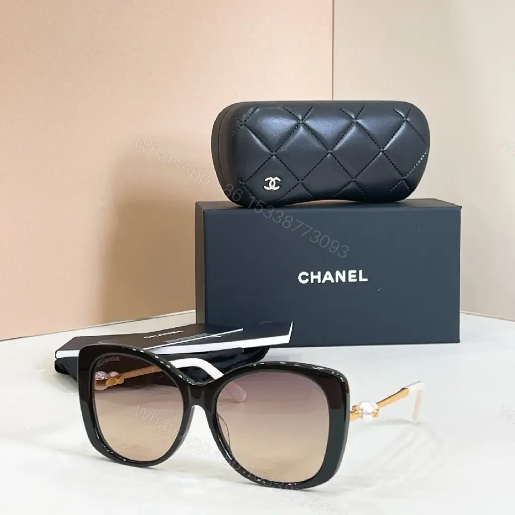 View 10 of Quilted Leather Clutch + Gradient Sunglasses Set: Chic Luxe