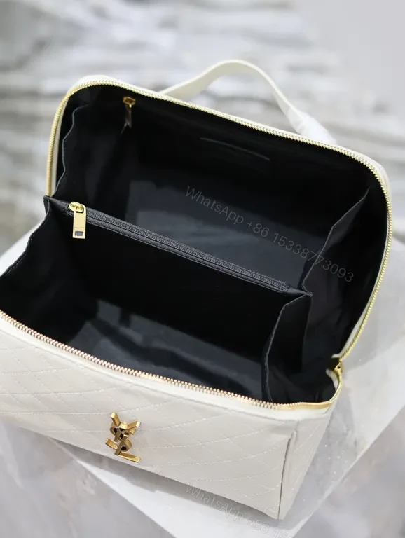 View 6 of Quilted Vanity with YSL Hardware â€” Compact Luxury Bag
