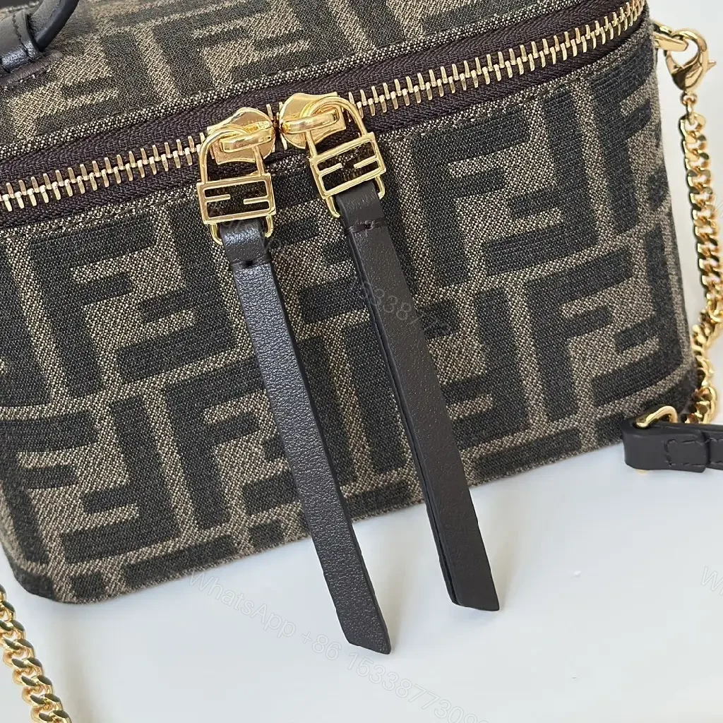 View 4 of Dark Monogram Quilt Mini Bag: Structured Luxe, All-Day Confidence
