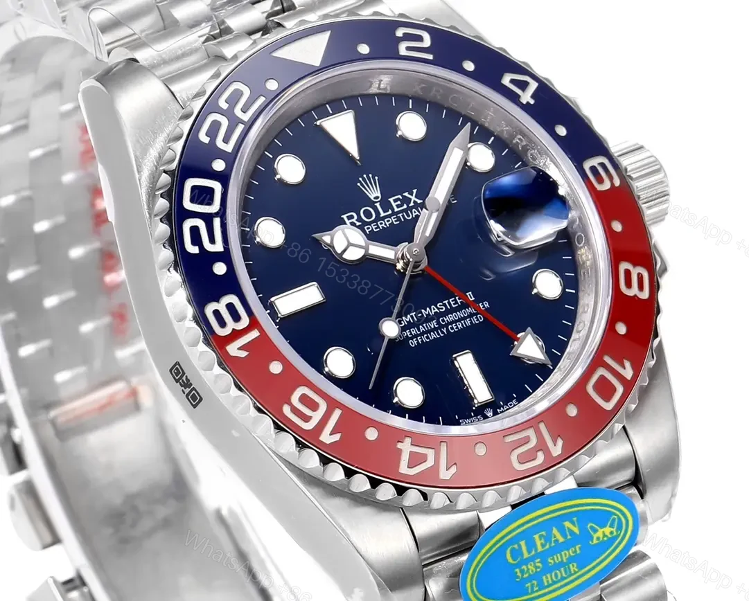 View 3 of Rolex GMT-Master II Pepsi Blue Replica 40mm 126710BLRO-0003