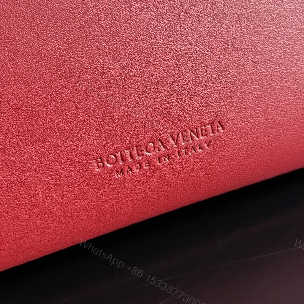 View 5 of Red Leather Crossbody Bag: Minimalist Hardware Charm