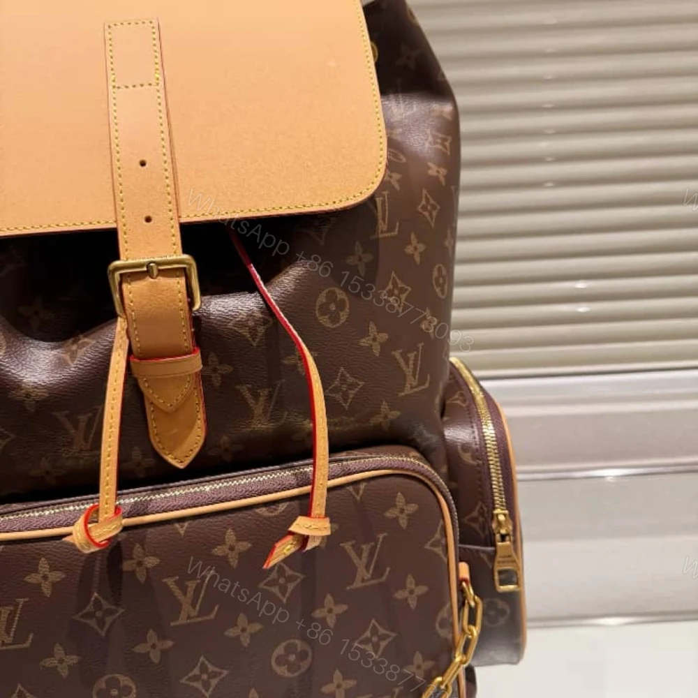 View 6 of Louis Vuitton Trio Backpack Monogram Canvas Brown 43Cm M44658