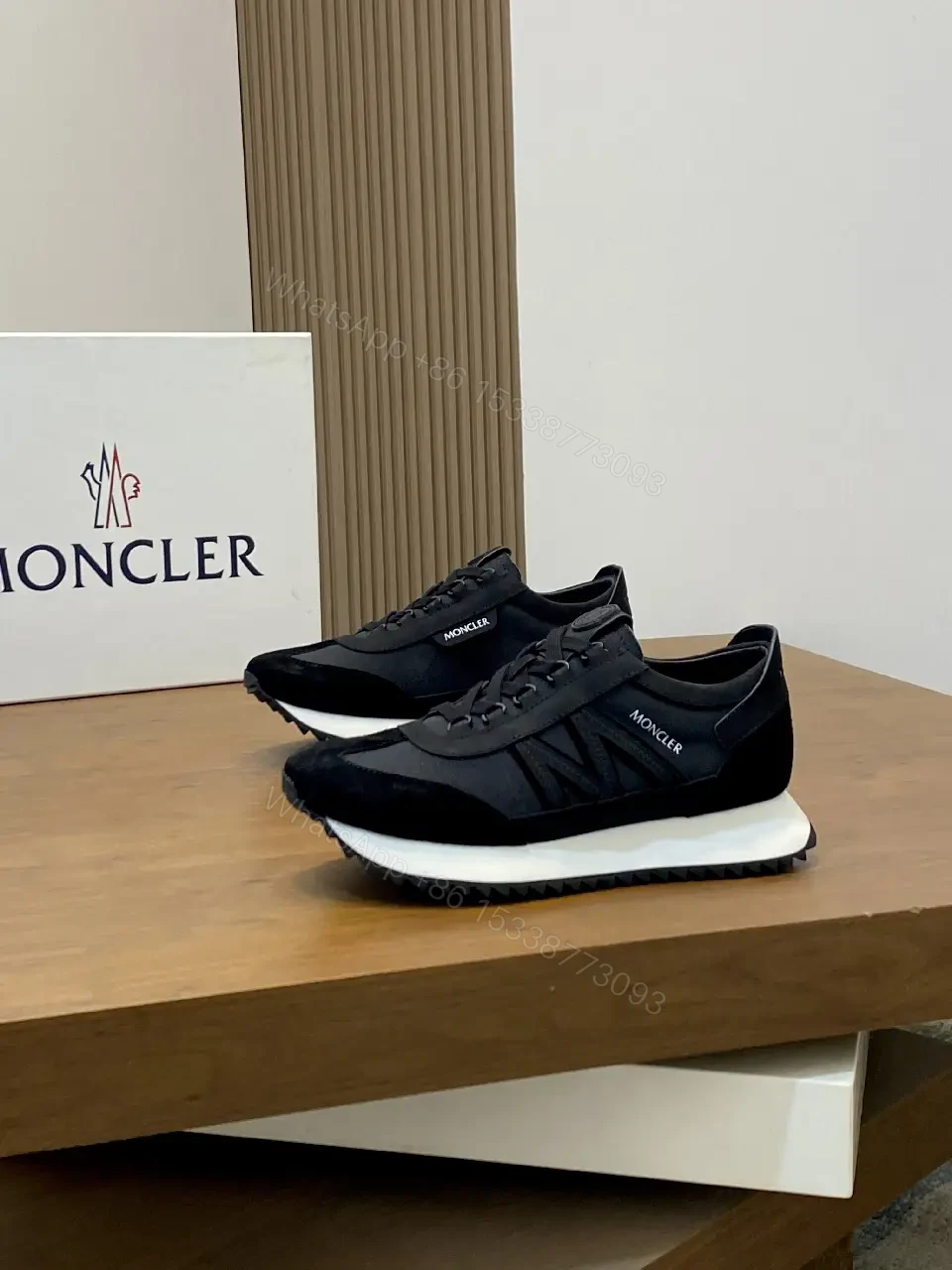 View 4 of Sporty Black Luxury Sneaker: All-Day Comfort, Moncler-Inspired