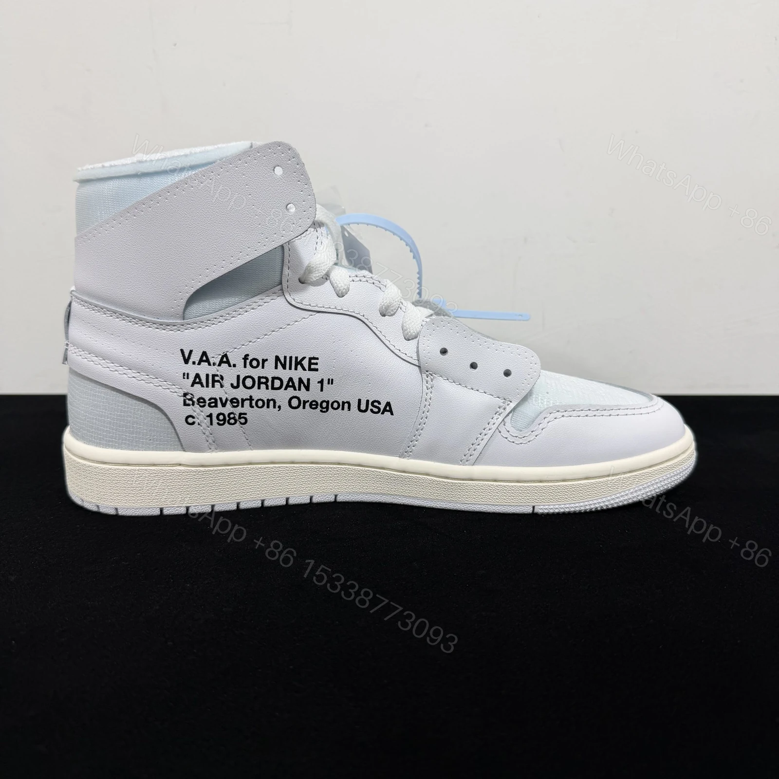 View 2 of Virgil Abloh ArchiveTM x Air Jordan 1 High OG “Alaska” Reps