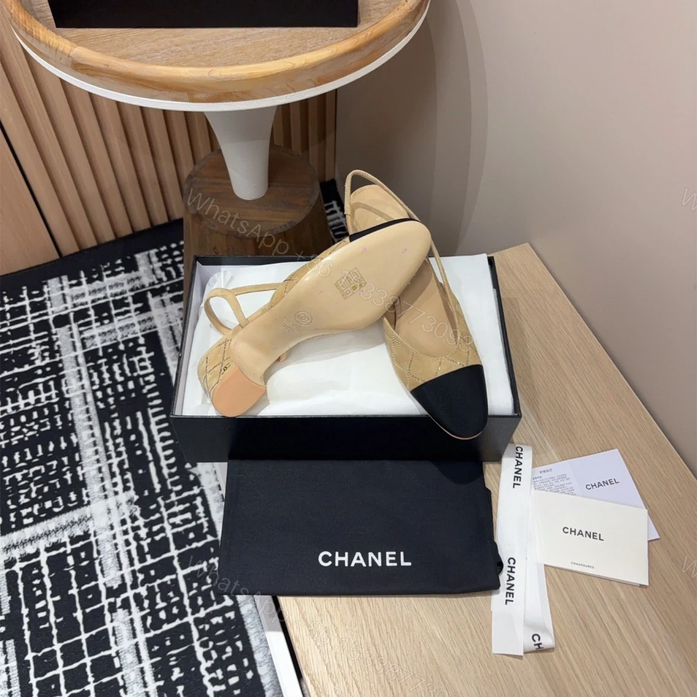 View 9 of 高仿Chanel*25C系列G31320小羊皮休閒單鞋黃色6.5CM免檢版