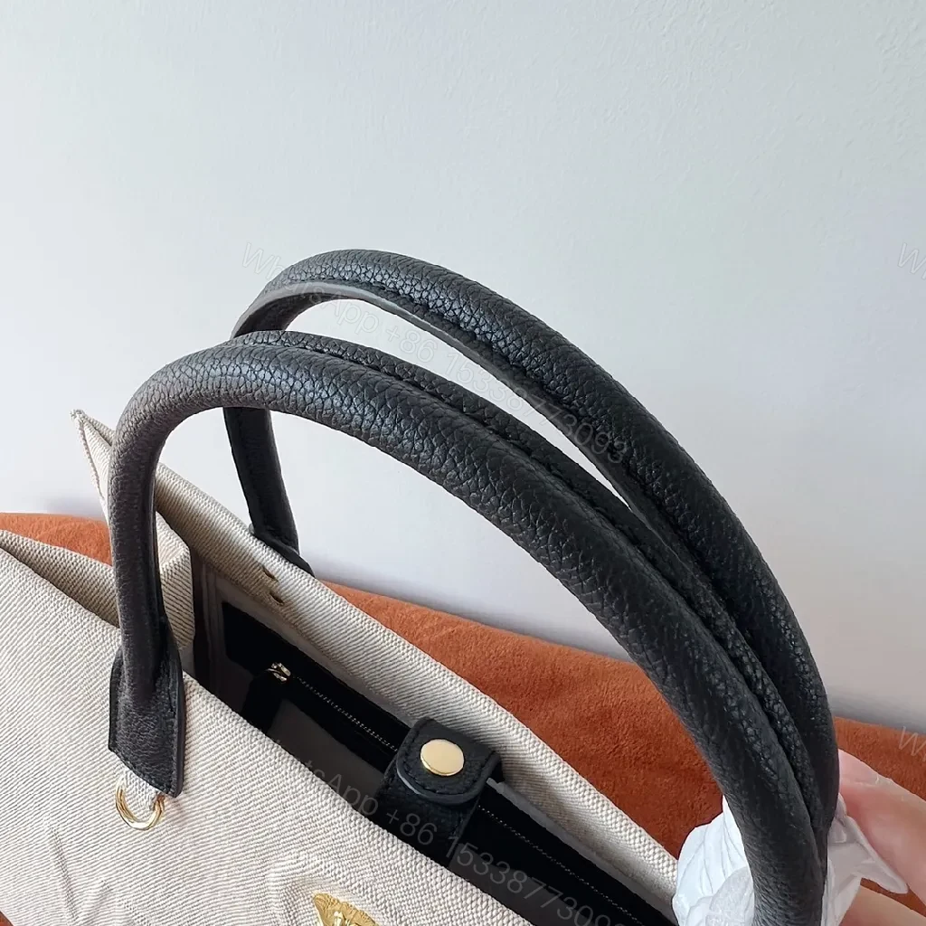 View 9 of Textured Canvas Tote: Bold, Structured Everyday Luxury