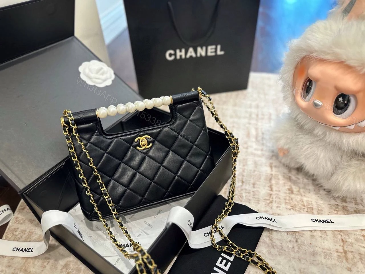 View 8 of Chanel New Pearl Clutch Bag
