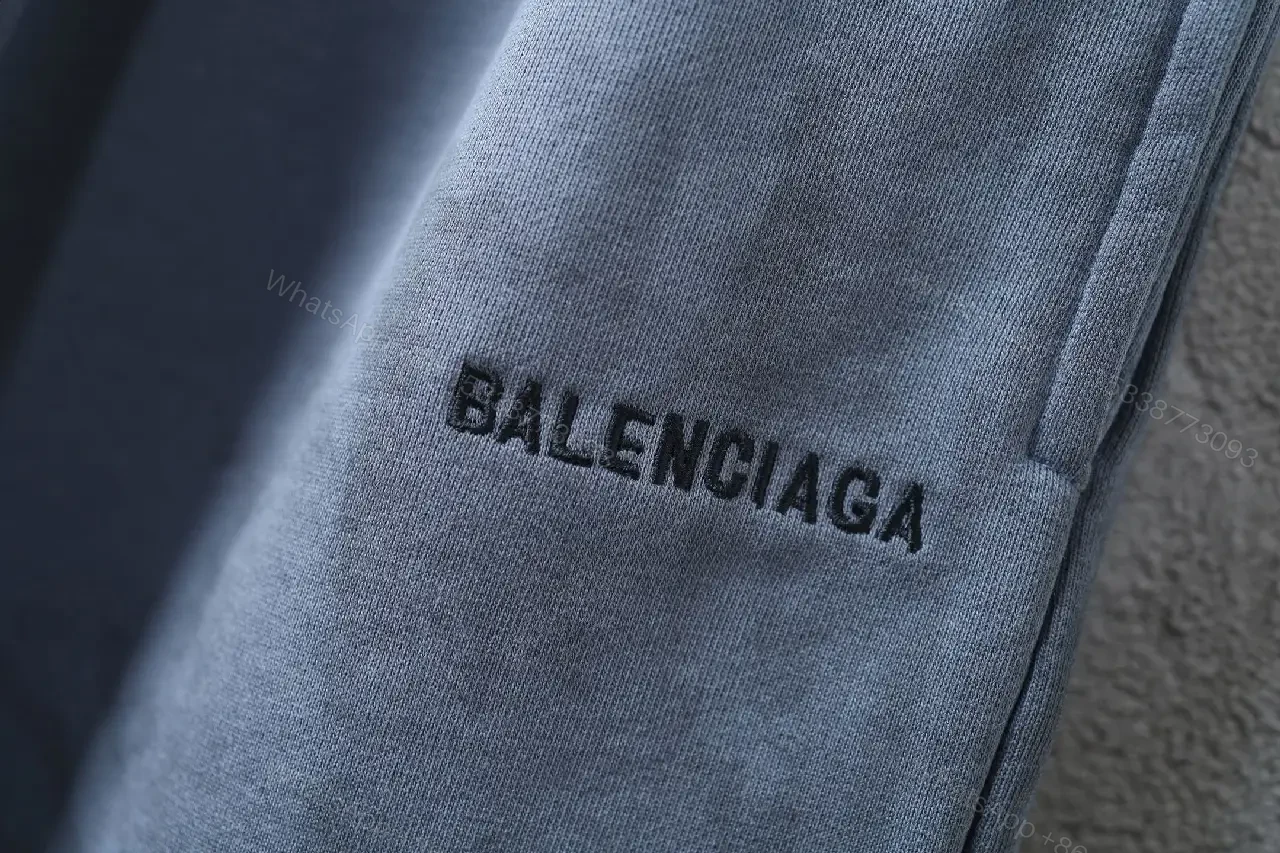 View 6 of Blue Cotton Shorts Relaxed Fit Neck Balenciaga Style?