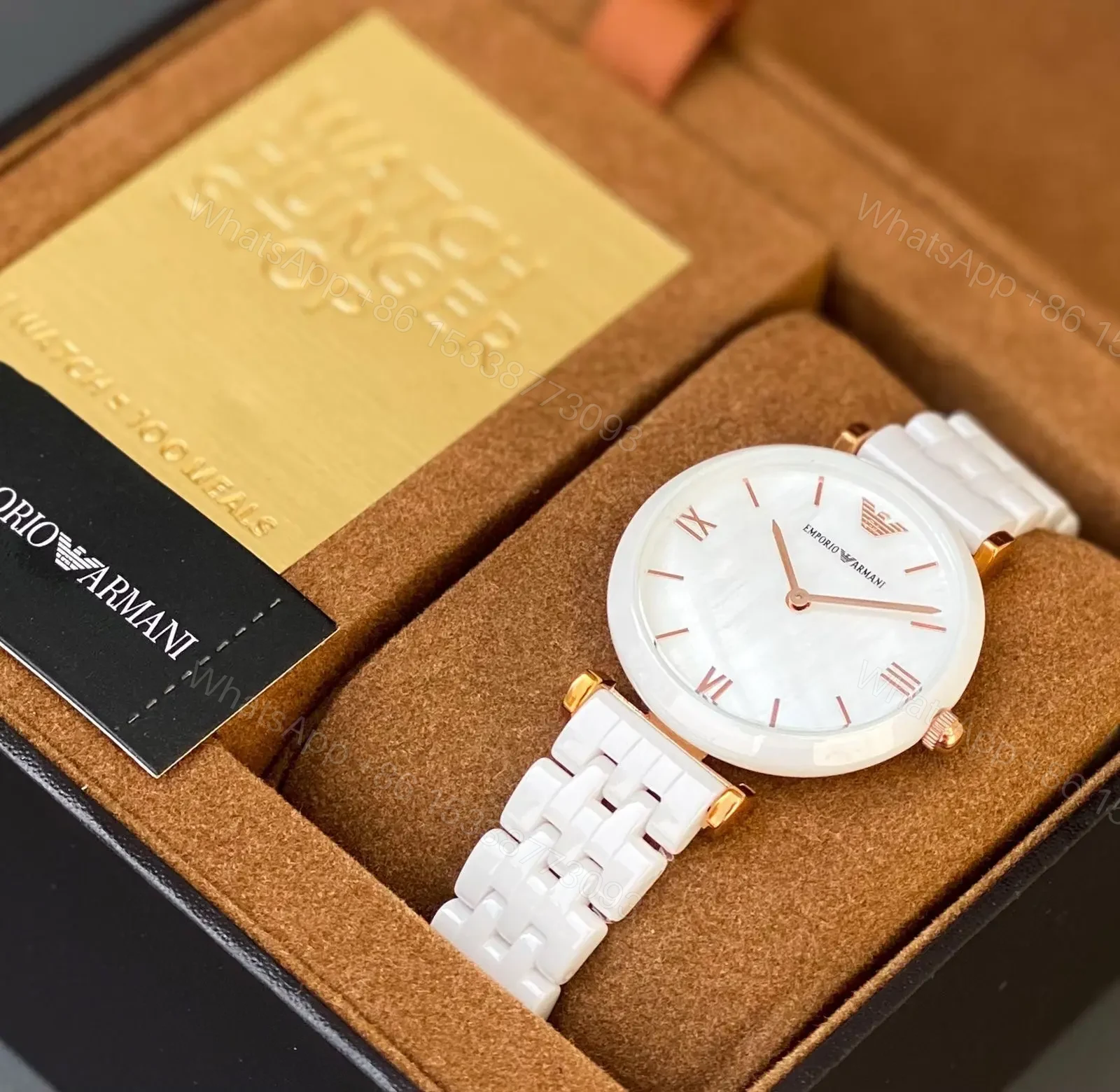 Emporio Armani White Watch — view 2