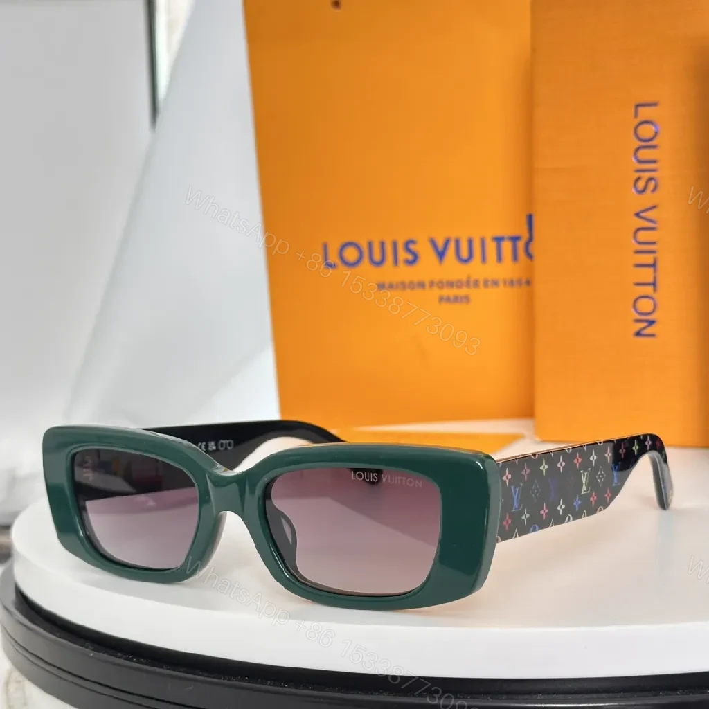 View 8 of Transparent Frame Sunglasses: Polarized UV 400, Monogram Accents, All-Day Comfort