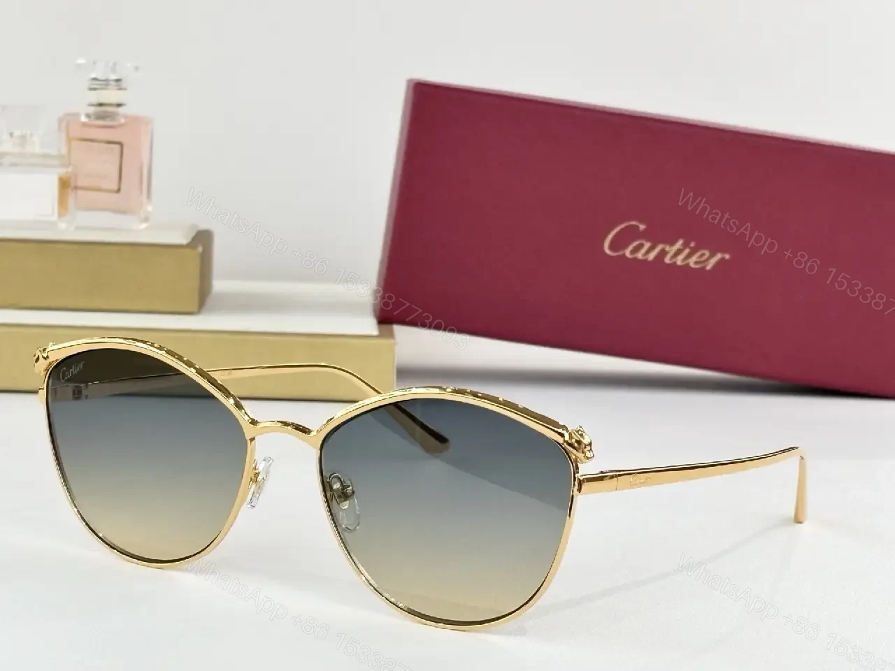 View 6 of Gold-Tone, Polarized Sunglasses, Luxury-Style, Signature Shine, Sunglasses