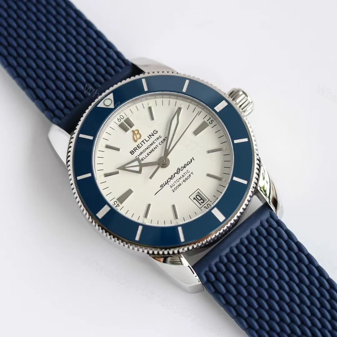 View 2 of Breitling Superocean Heritage White Blue Replica 42MM Premium Rubber Strap Diver Edition AB202012.G828.256S.A20D
