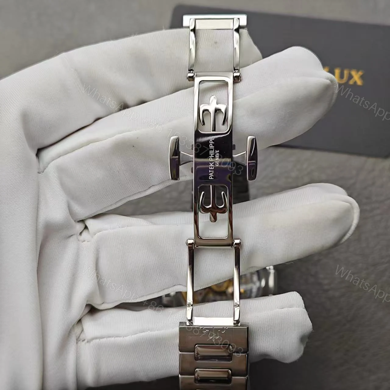 View 9 of Replica Patek Philippe Nautilus Diamond Bezel